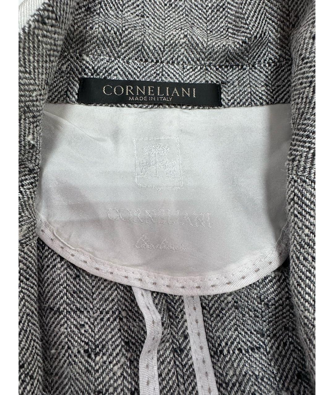 CORNELIANI Серый шелковый пиджак, фото 5