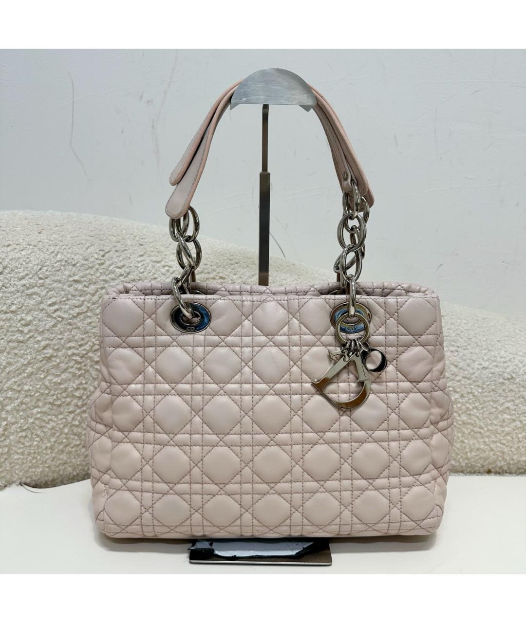 CHRISTIAN DIOR Розовая сумка тоут, фото 4