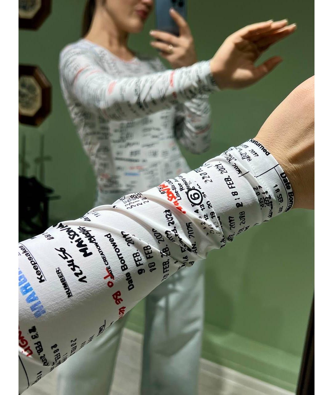 MM6 MAISON MARGIELA Белое полиамидовое боди, фото 6