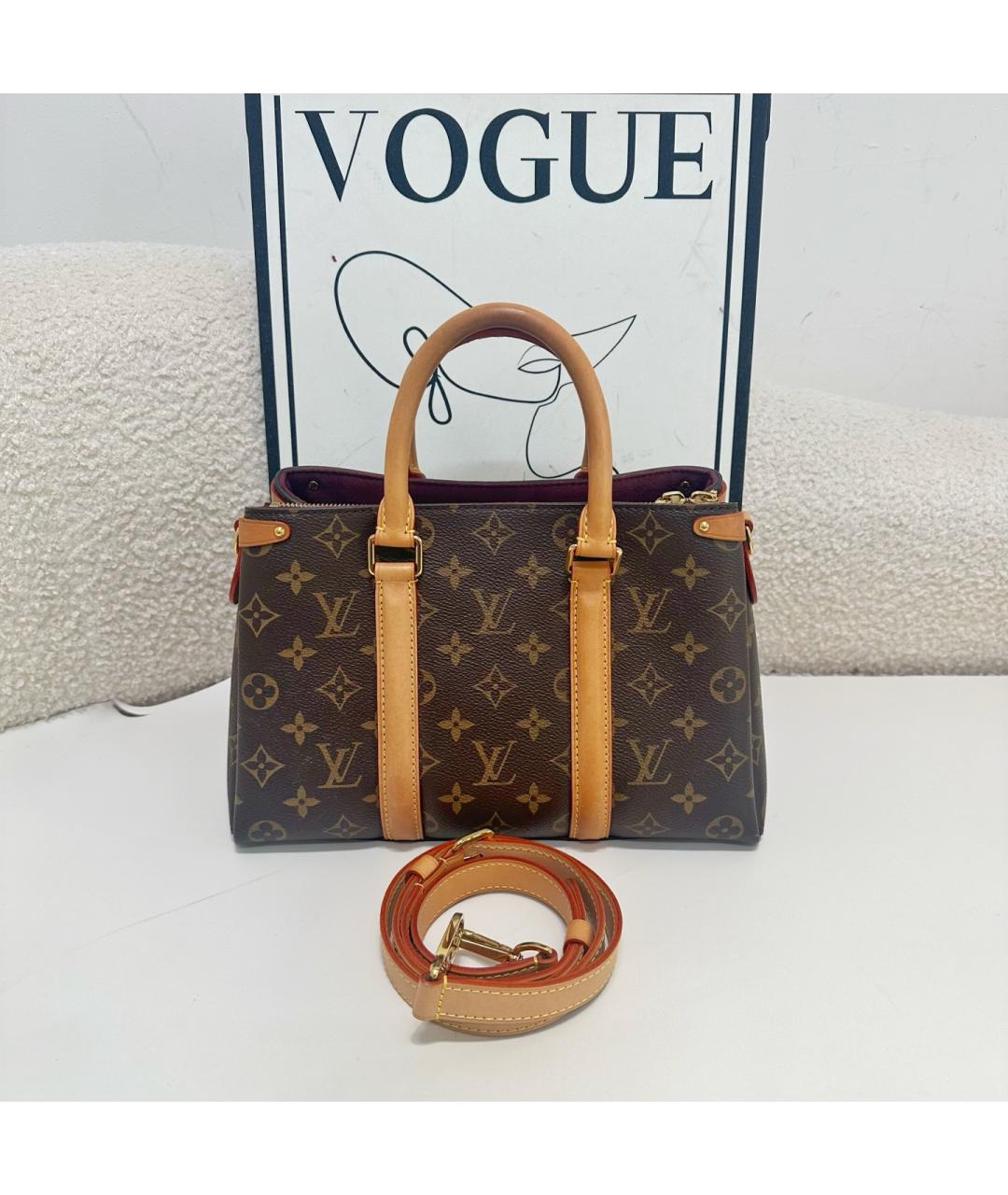 LOUIS VUITTON Коричневая сумка с короткими ручками, фото 2