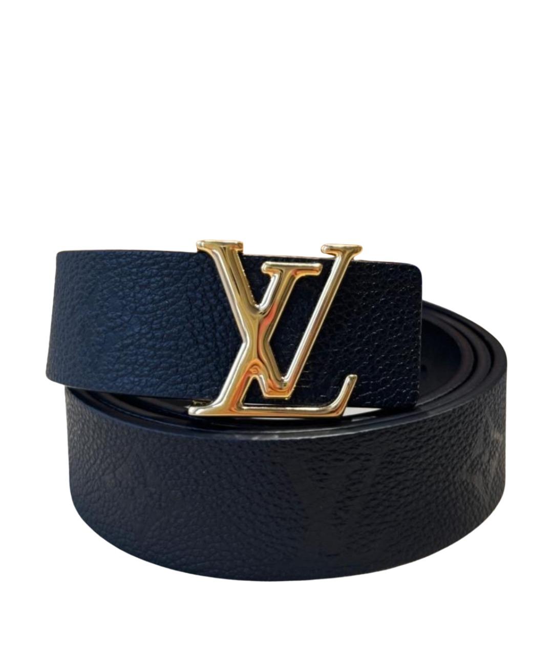 LOUIS VUITTON Черный кожаный ремень, фото 1