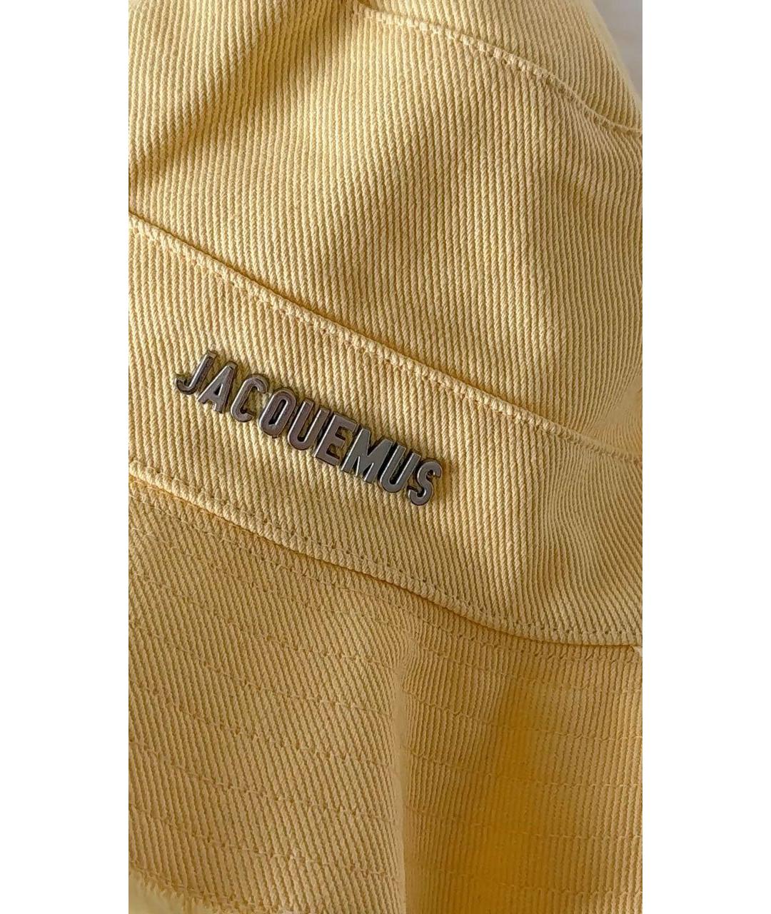 JACQUEMUS Желтая хлопковая панама, фото 3