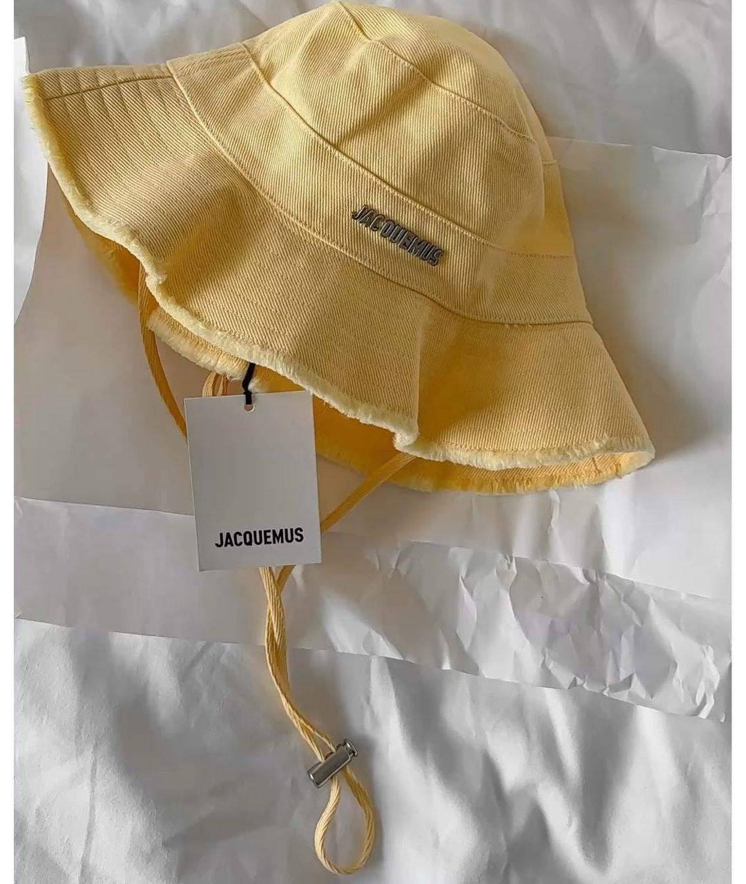 JACQUEMUS Желтая хлопковая панама, фото 2