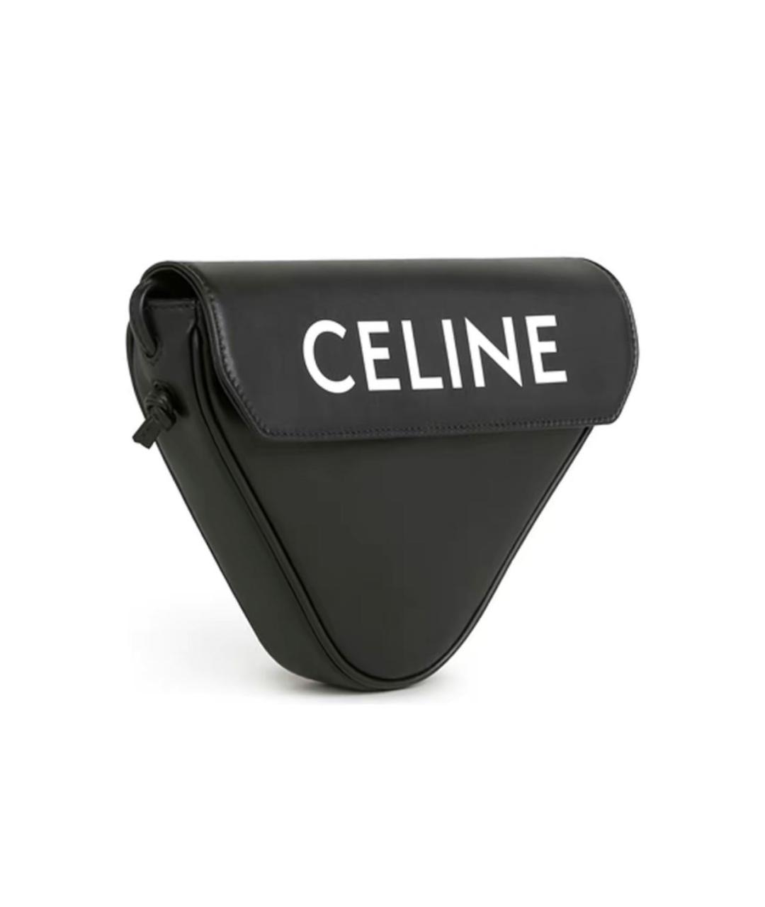 CELINE Черная кожаная барсетка, фото 1