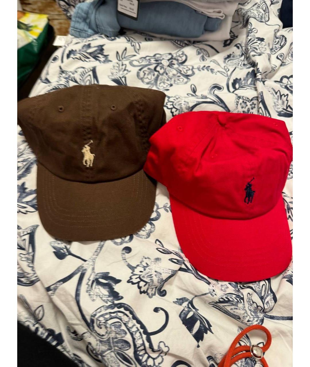 POLO RALPH LAUREN Коричневая хлопковая кепка, фото 5