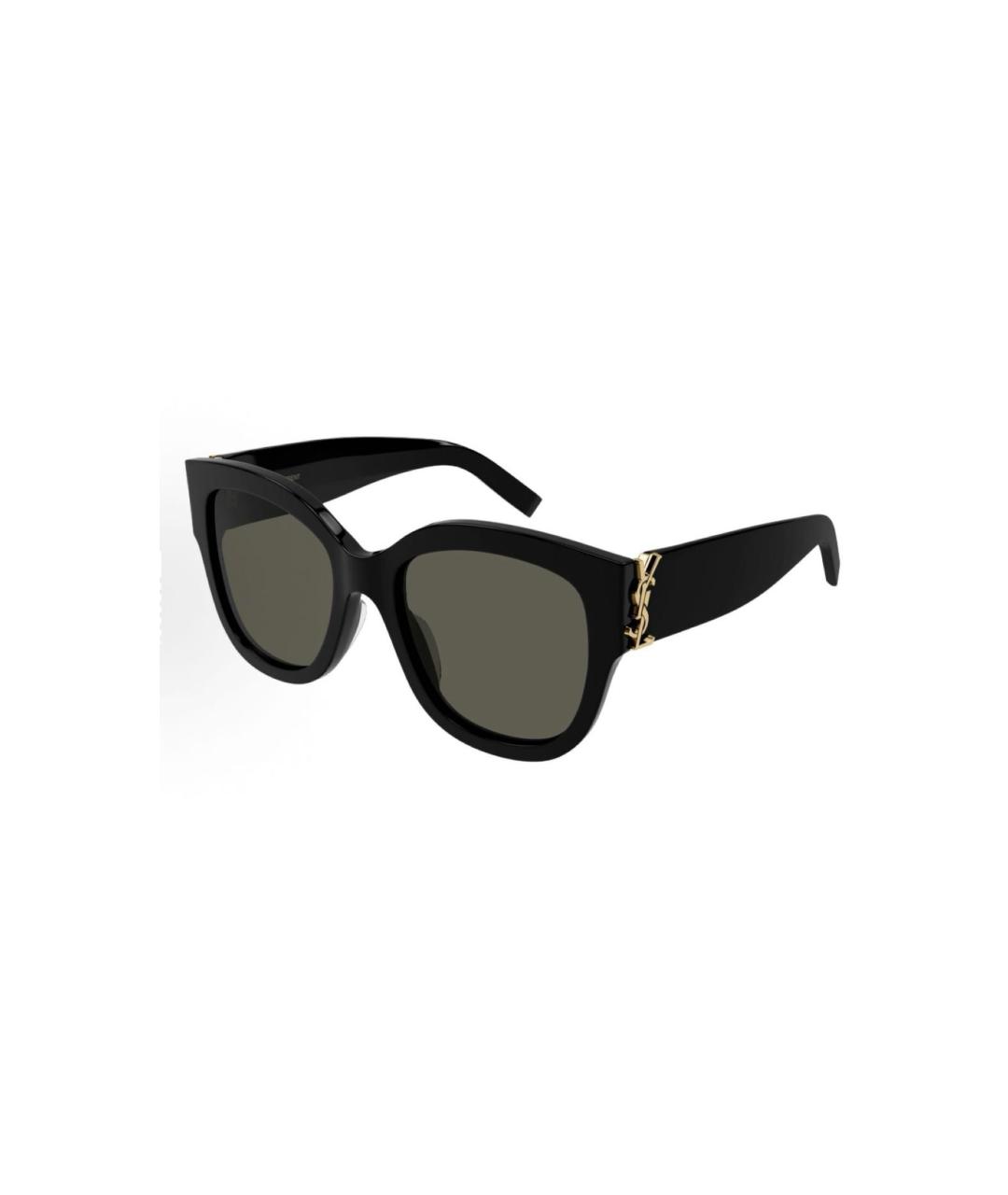 SAINT LAURENT Черные пластиковые солнцезащитные очки, фото 9