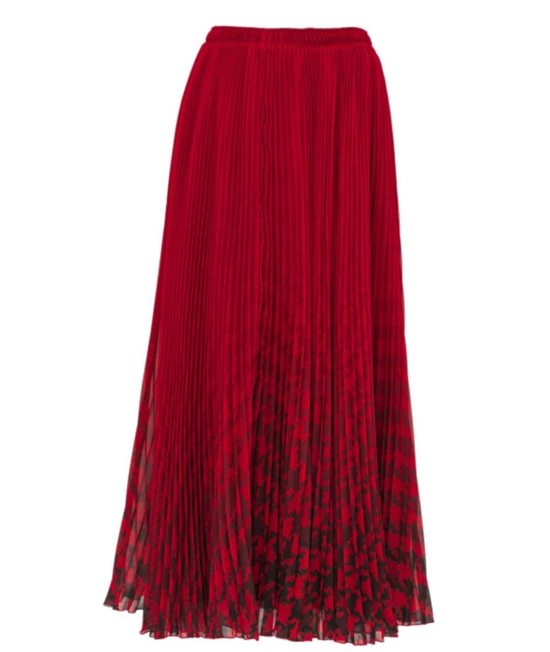 ERMANNO SCERVINO Красная полиэстеровая юбка макси, фото 5