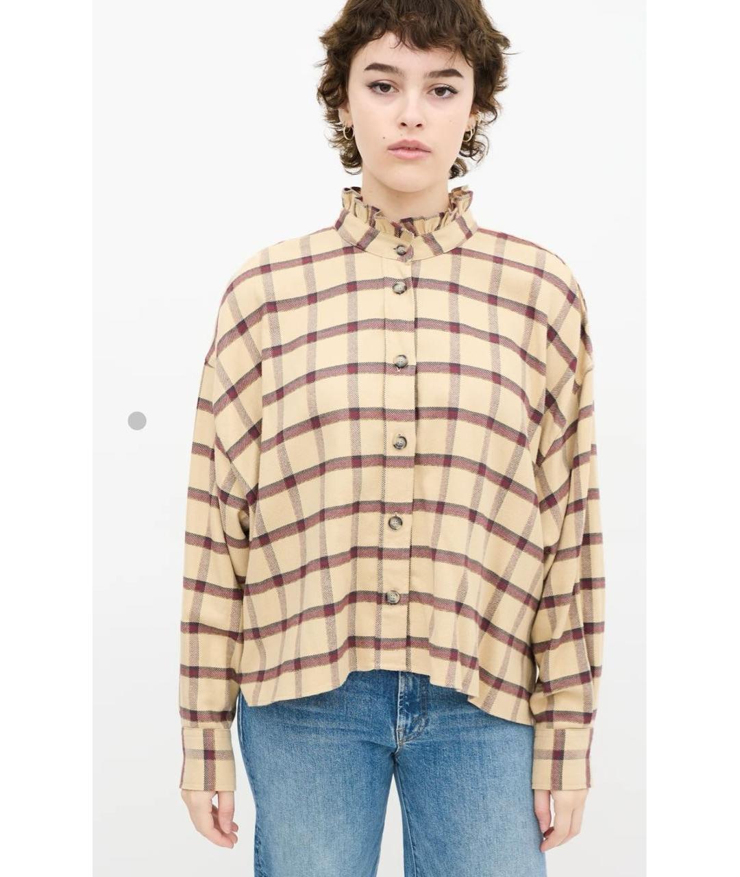 ISABEL MARANT ETOILE Мульти хлопковая рубашка, фото 7