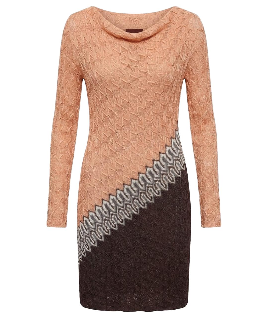 MISSONI Коралловое вискозное повседневное платье, фото 1