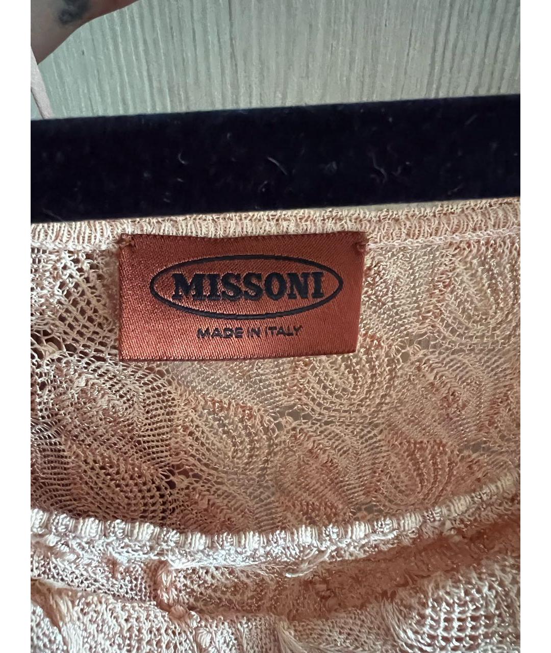 MISSONI Коралловое вискозное повседневное платье, фото 3
