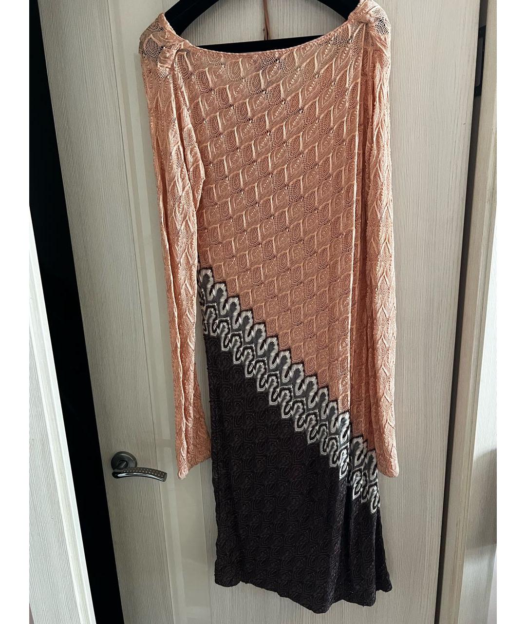 MISSONI Коралловое вискозное повседневное платье, фото 2