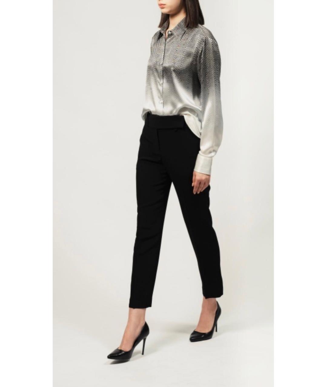 ERMANNO SCERVINO Черные ацетатные брюки узкие, фото 2
