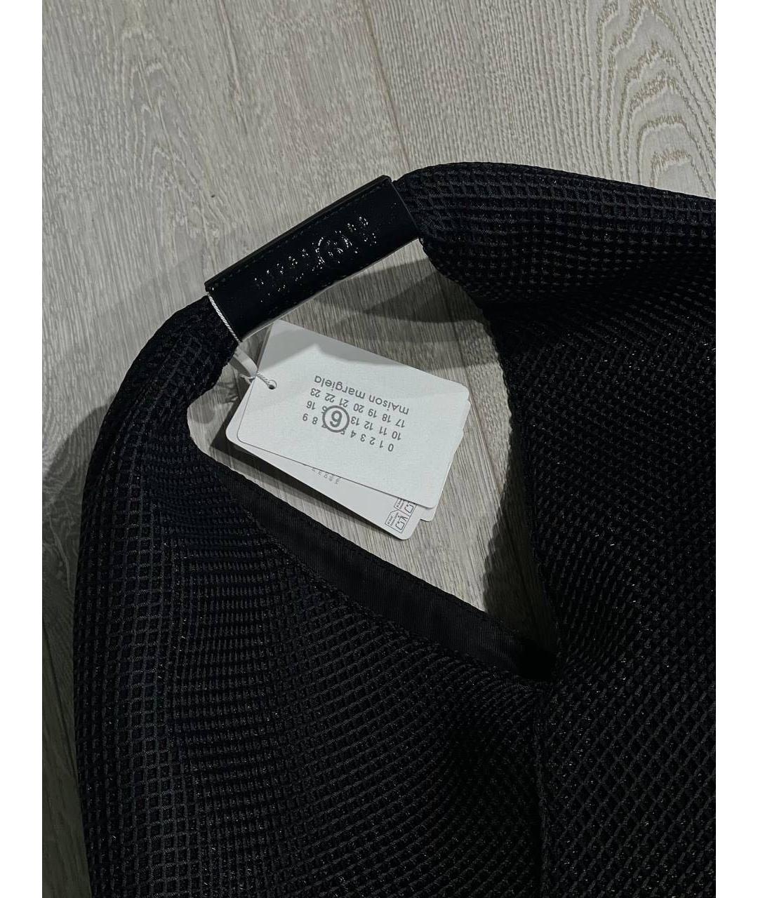 MM6 MAISON MARGIELA Черная тканевая сумка тоут, фото 7