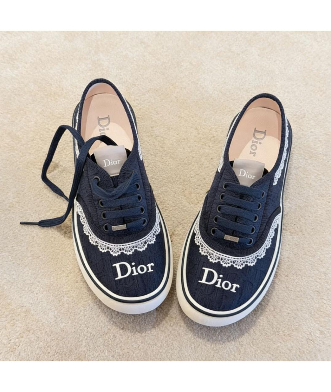 CHRISTIAN DIOR Темно-синие кеды, фото 6