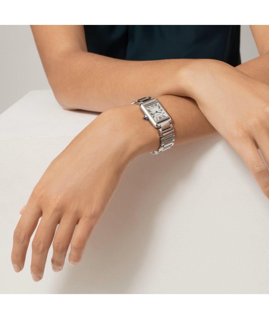 CARTIER Серебряные часы, фото 3