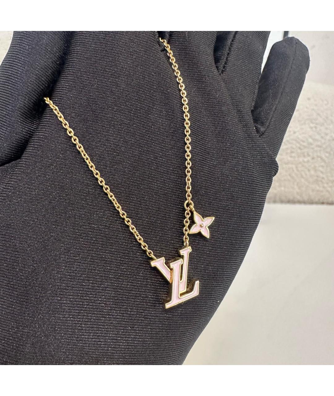 LOUIS VUITTON Розовое металлическое колье, фото 5