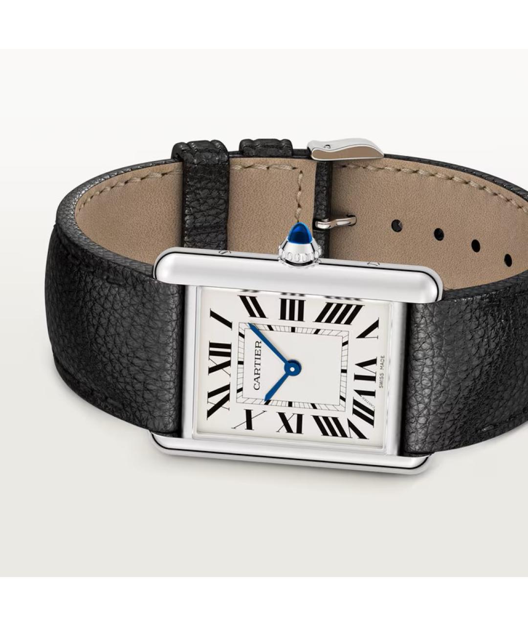 CARTIER Черные часы, фото 2
