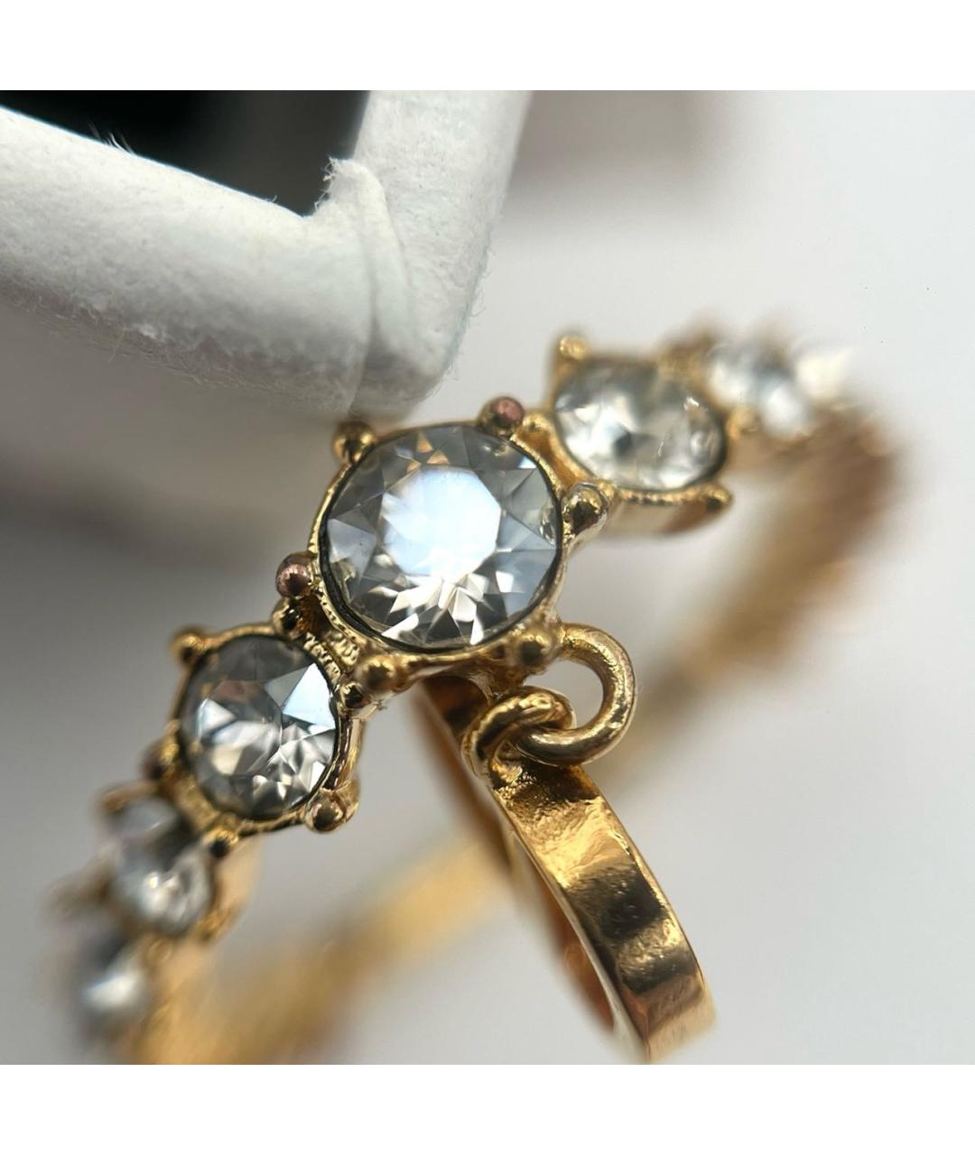 CHRISTIAN DIOR Золотое металлическое кольцо, фото 6