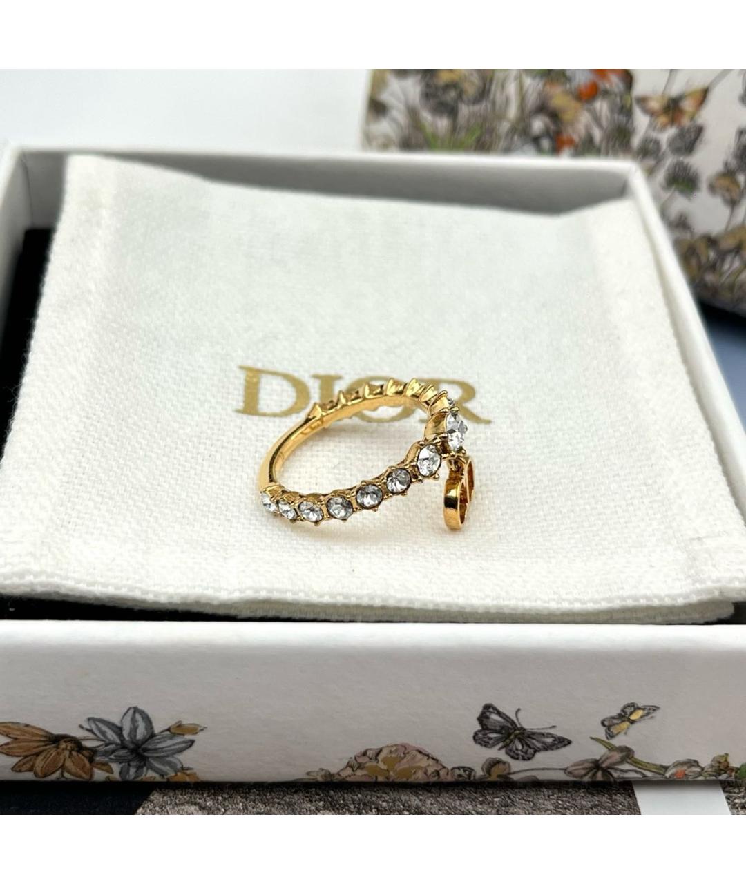 CHRISTIAN DIOR Золотое металлическое кольцо, фото 3