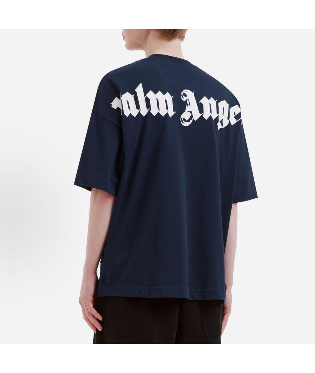 PALM ANGELS Темно-синяя футболка, фото 3