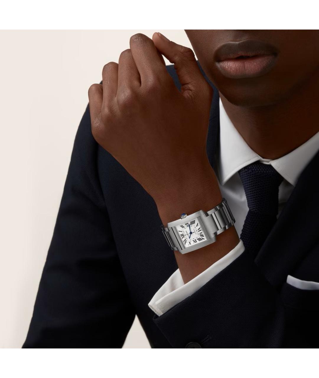 CARTIER Серебряные часы, фото 4