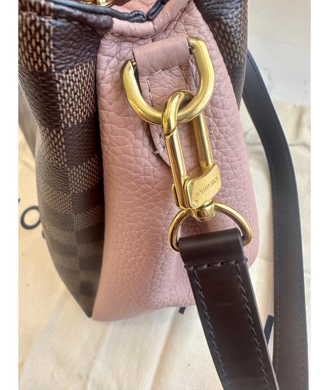 LOUIS VUITTON Розовая кожаная сумка с короткими ручками, фото 2
