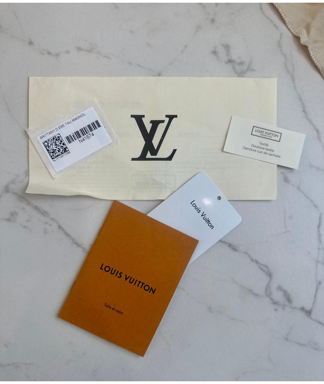 LOUIS VUITTON Розовая кожаная сумка с короткими ручками, фото 9