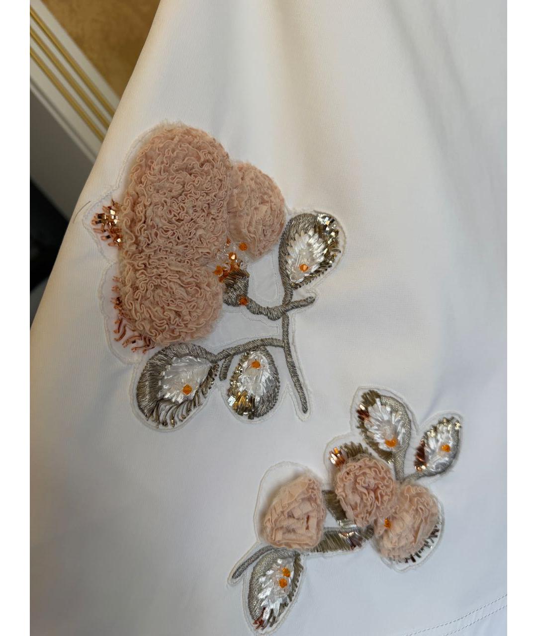 CHRISTIAN DIOR Белая хлопковая юбка мини, фото 4