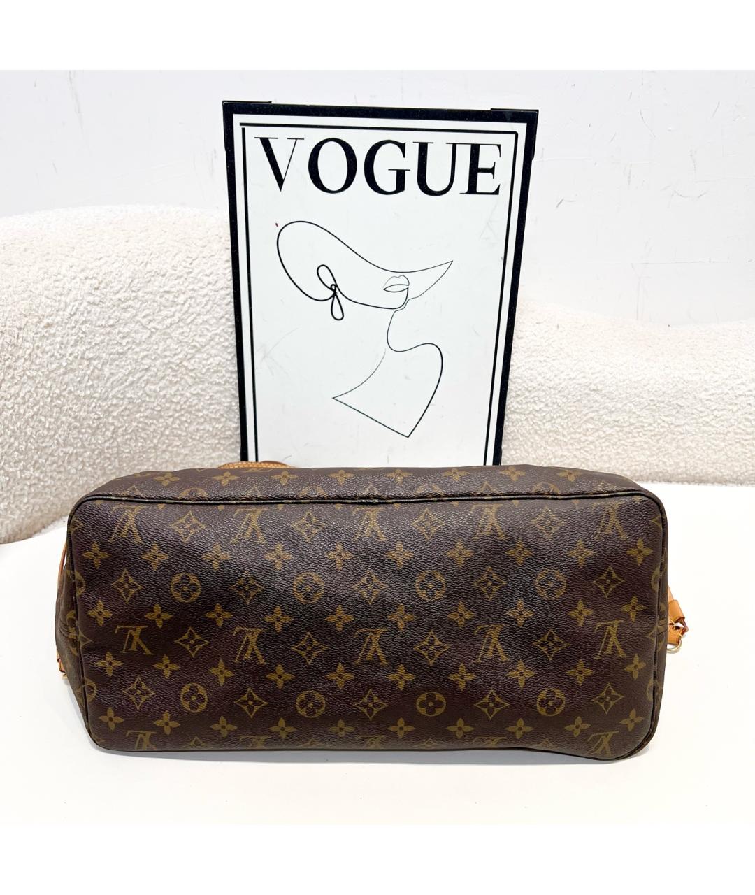 LOUIS VUITTON Коричневая сумка тоут, фото 4