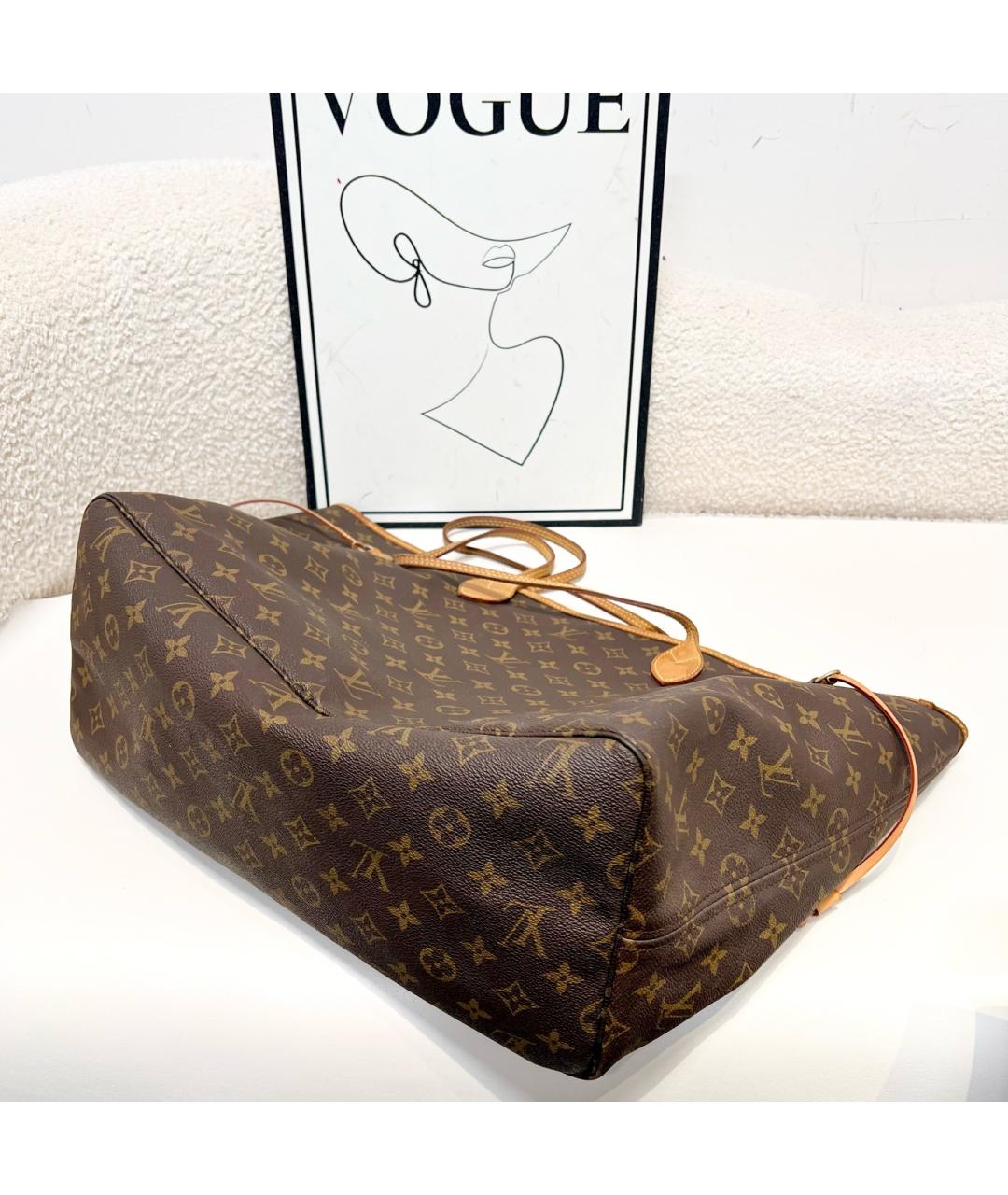LOUIS VUITTON Коричневая сумка тоут, фото 5