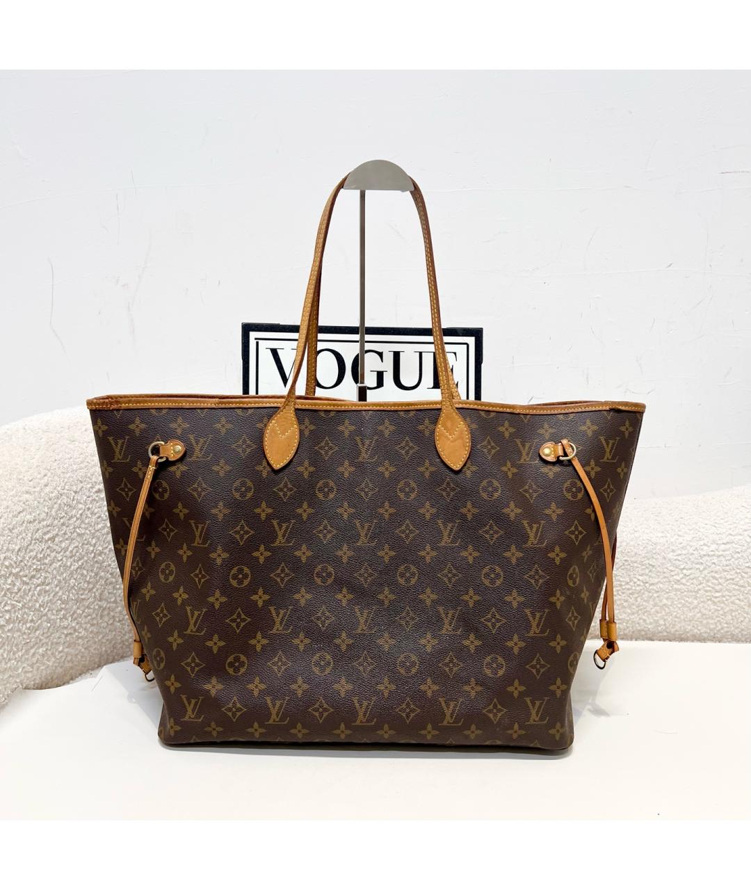 LOUIS VUITTON Коричневая сумка тоут, фото 7