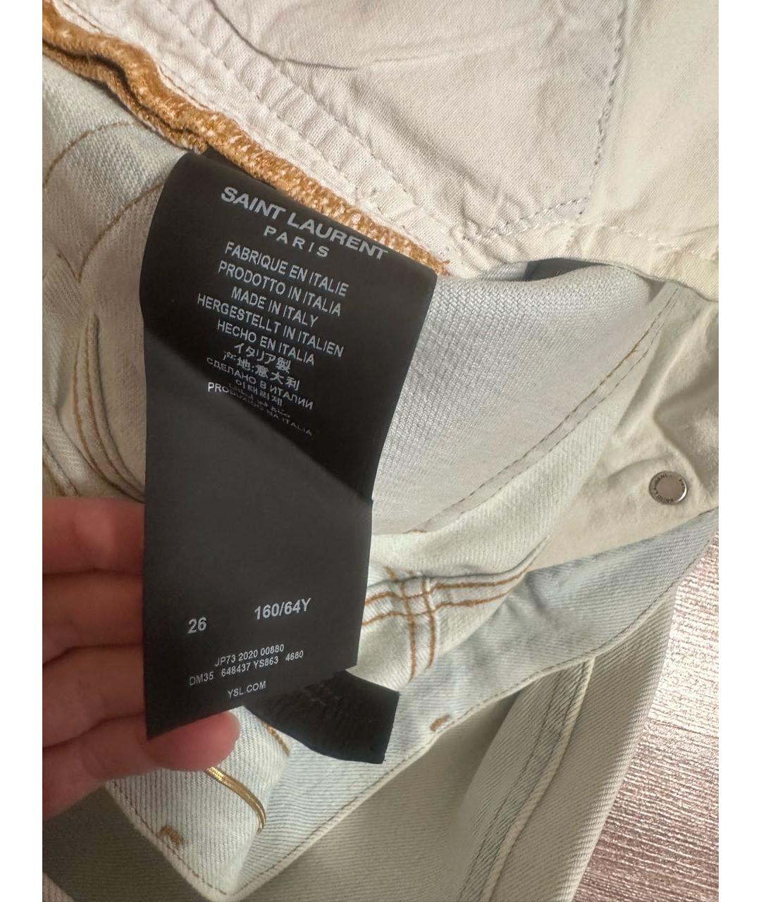 SAINT LAURENT Прямые джинсы, фото 5
