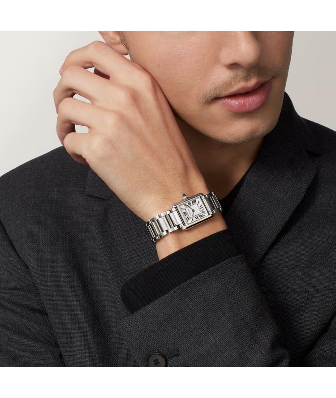 CARTIER Серебряные часы, фото 4