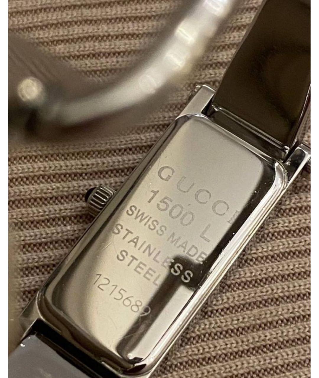 GUCCI Серебряные стальные часы, фото 6