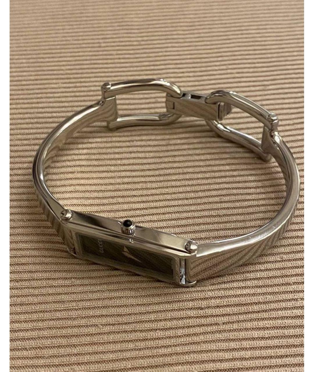 GUCCI Серебряные стальные часы, фото 3