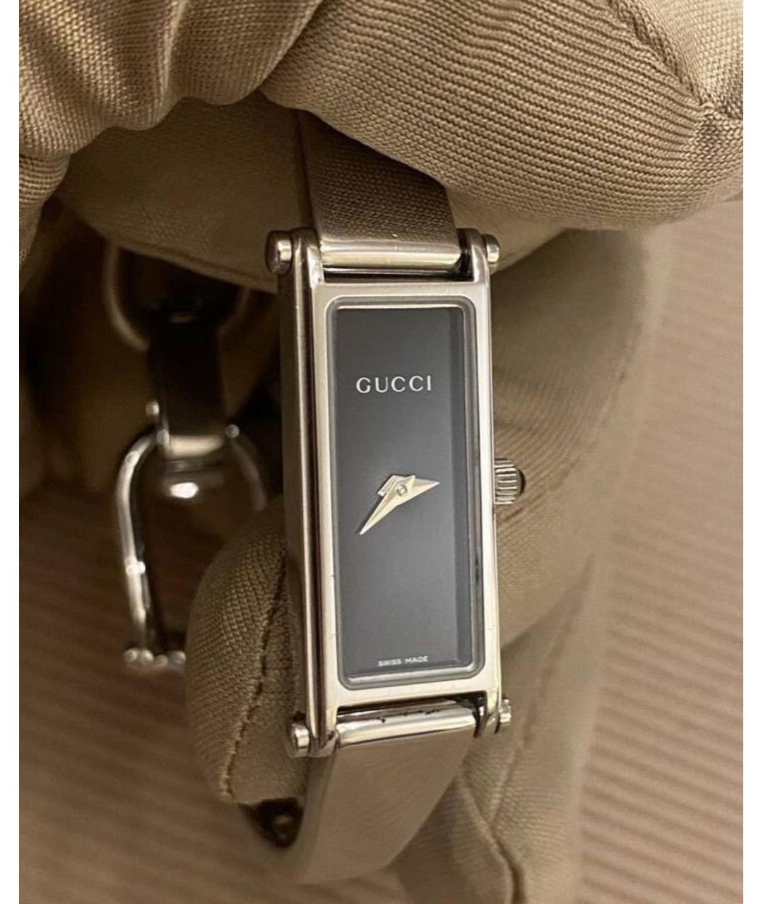 GUCCI Серебряные стальные часы, фото 5