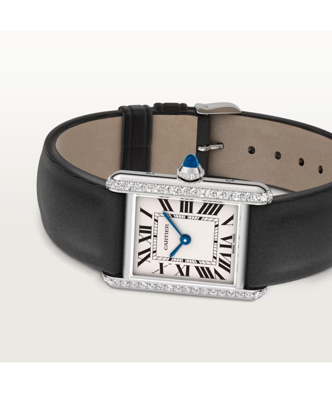 CARTIER Черные часы, фото 3