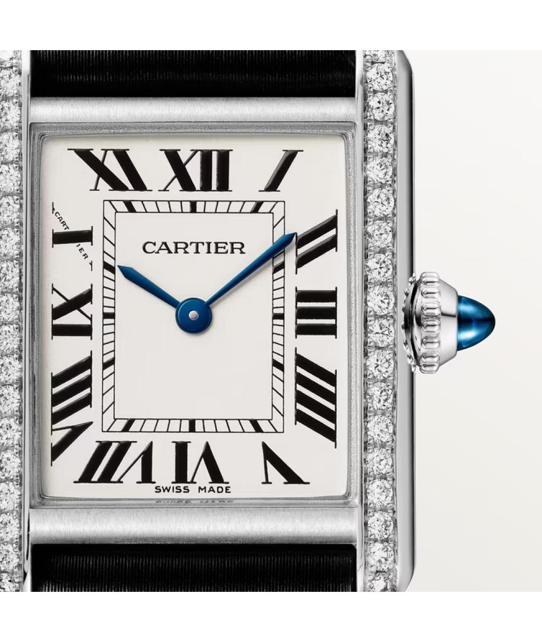 CARTIER Черные часы, фото 2