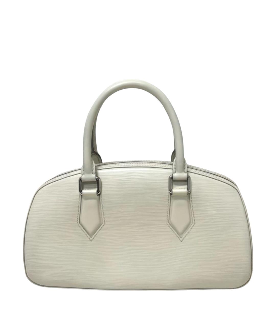 LOUIS VUITTON Белая кожаная сумка с короткими ручками, фото 1