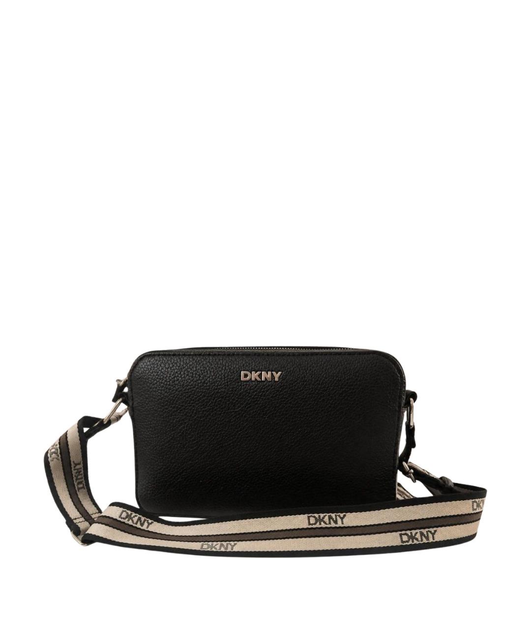 DKNY Черная сумка через плечо из искусственной кожи, фото 1