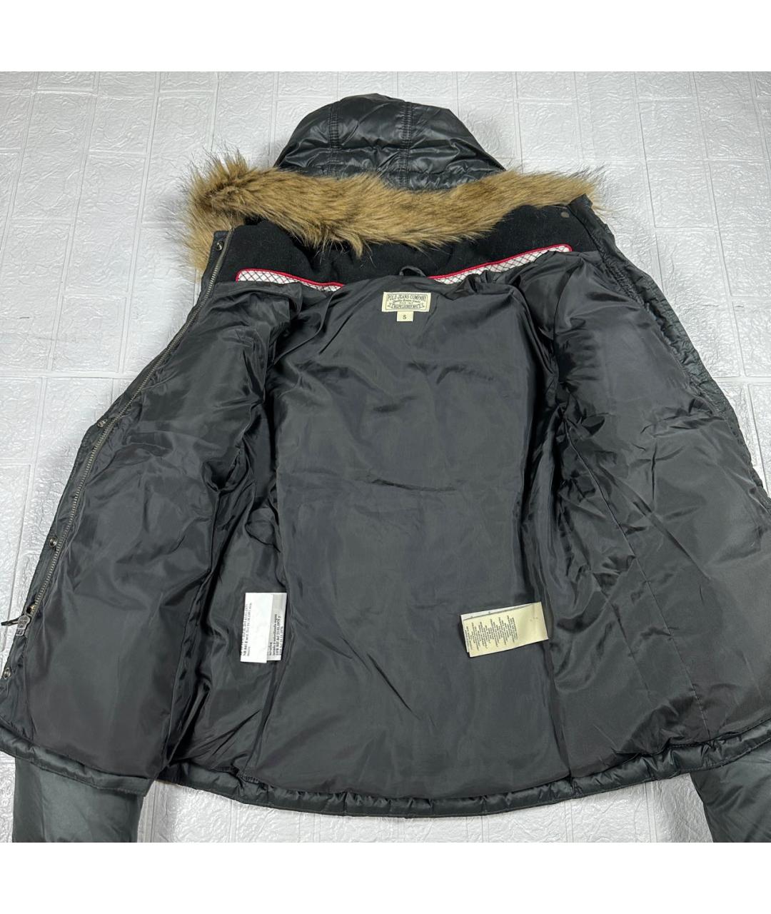 POLO RALPH LAUREN Хаки полиэстеровый пуховик, фото 4