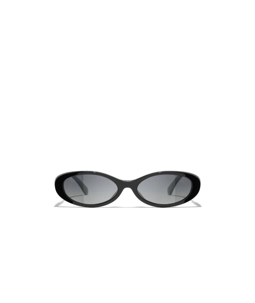 CHANEL Черные пластиковые солнцезащитные очки, фото 6