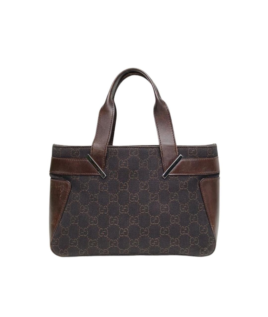 GUCCI Коричневая сумка с короткими ручками, фото 1