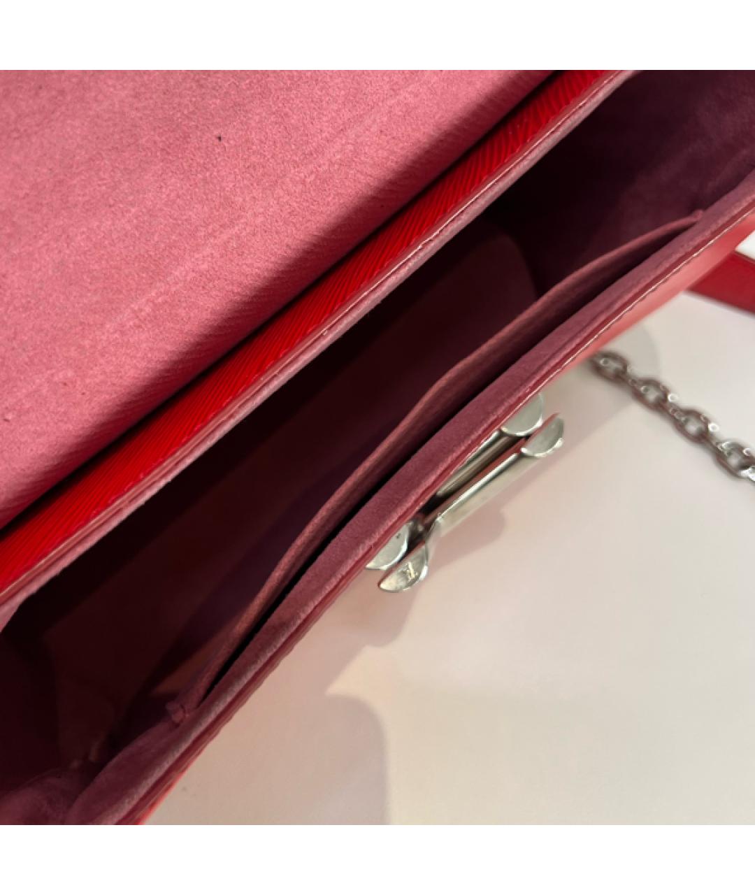 LOUIS VUITTON Красная кожаная сумка через плечо, фото 6