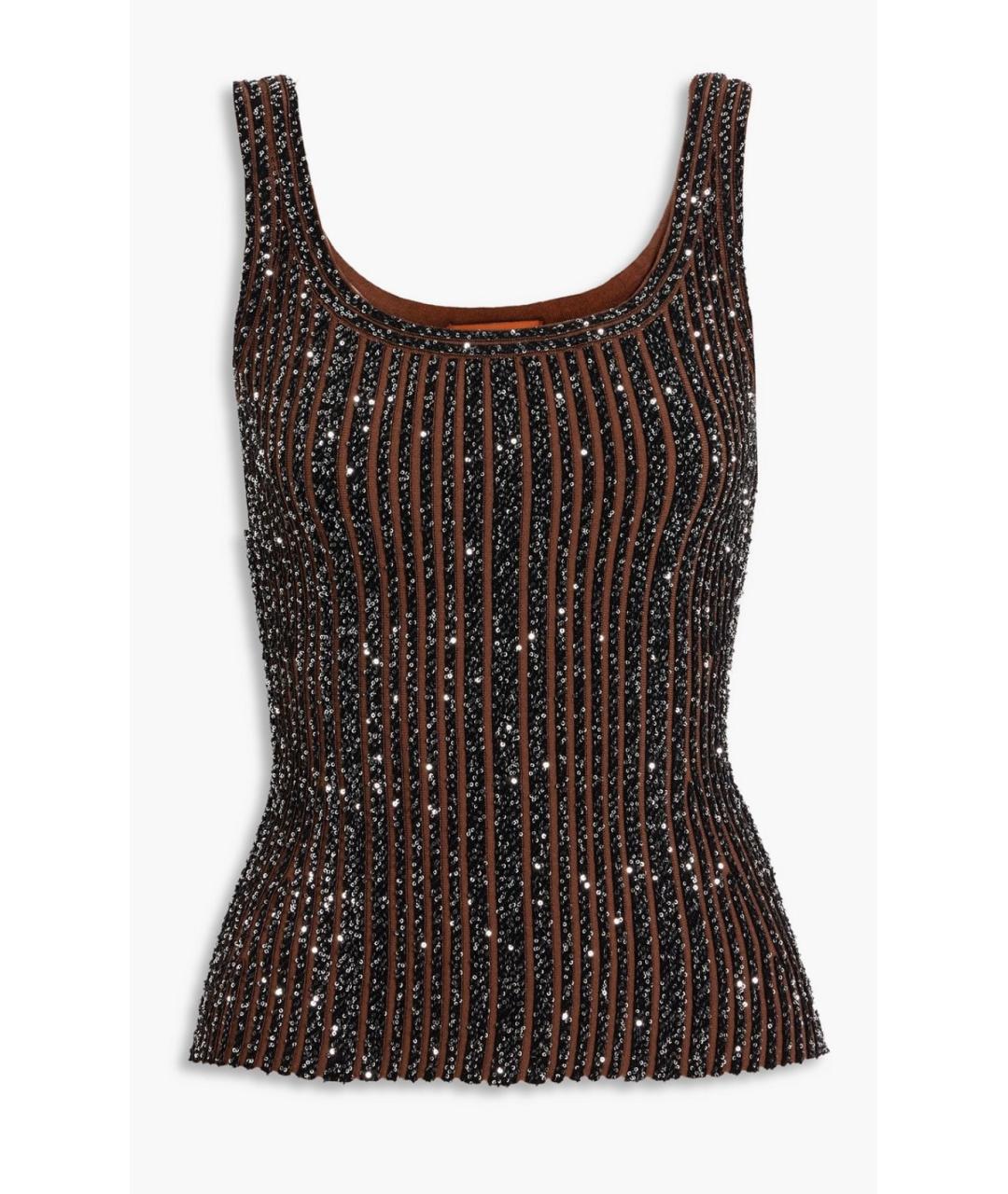 MISSONI Черная вискозная майка, фото 4