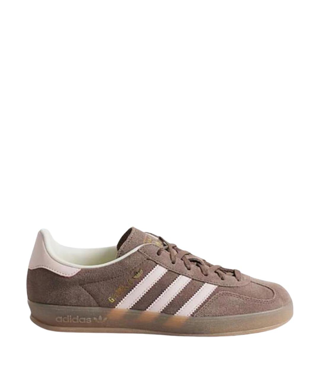 ADIDAS Коричневые замшевые кроссовки, фото 1