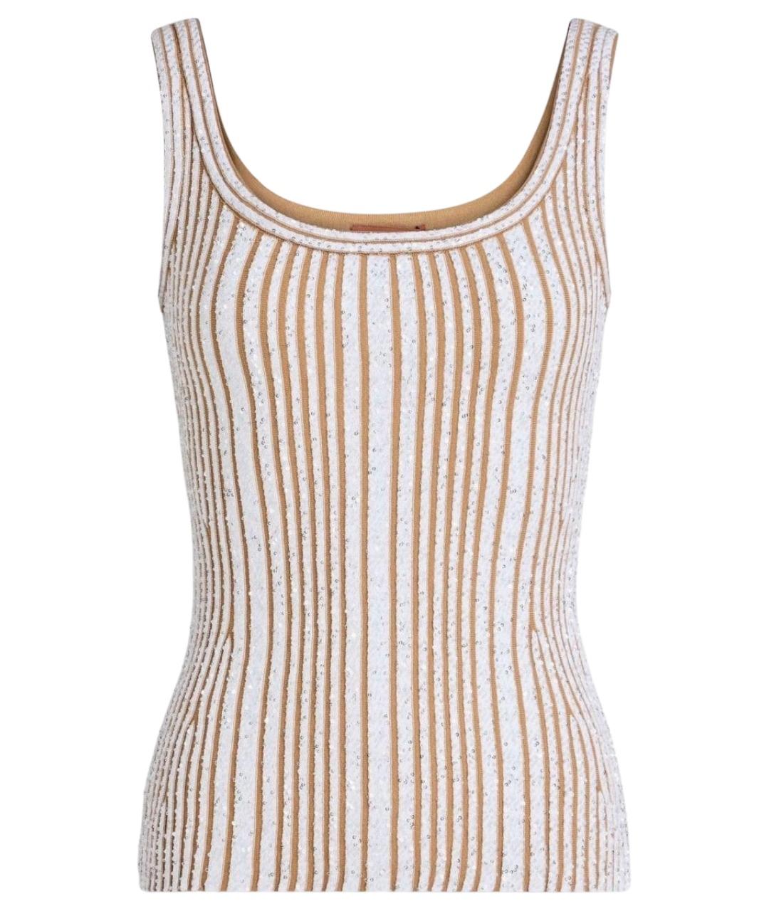 MISSONI Белая вискозная майка, фото 1