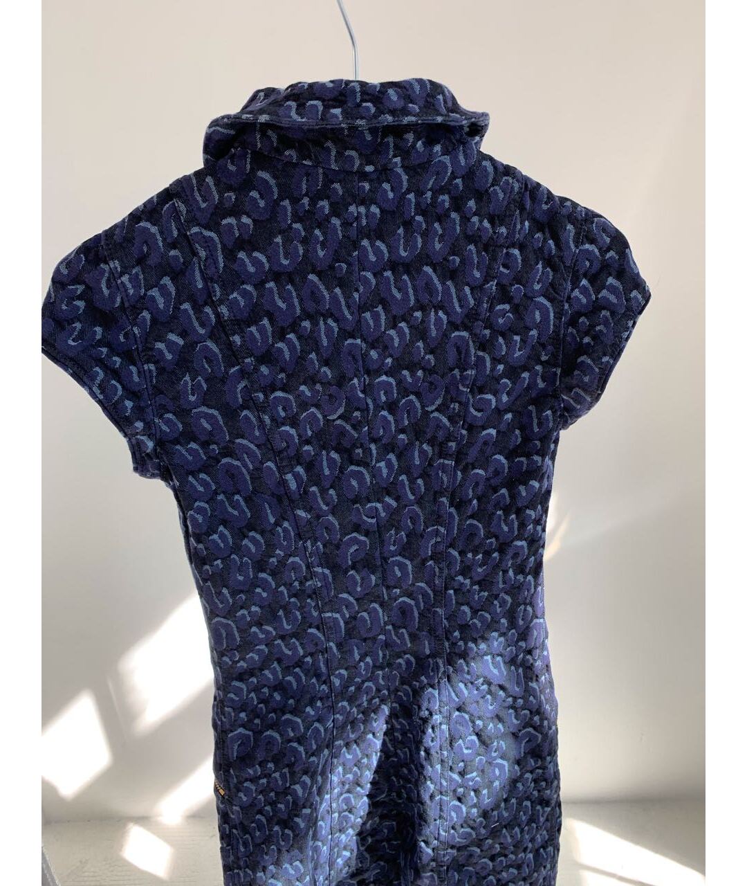 LOUIS VUITTON PRE-OWNED Темно-синее хлопковое повседневное платье, фото 7