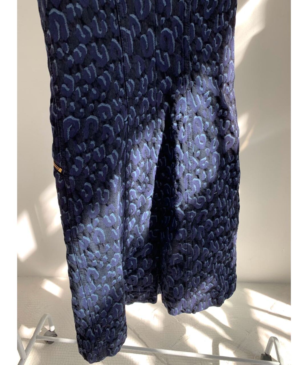 LOUIS VUITTON PRE-OWNED Темно-синее хлопковое повседневное платье, фото 8