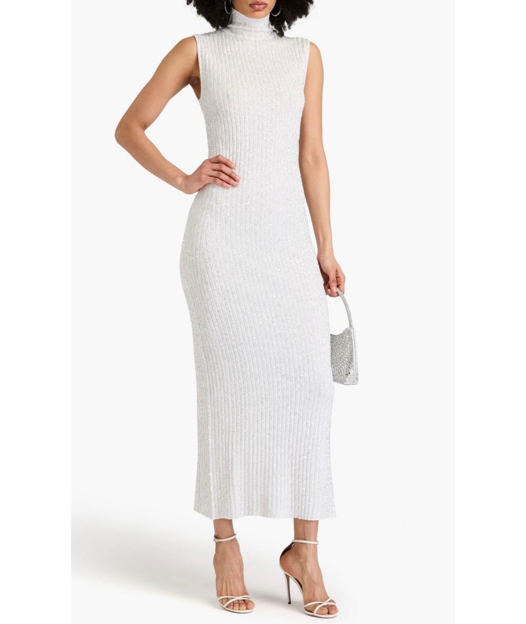 MISSONI Белое вискозное коктейльное платье, фото 2